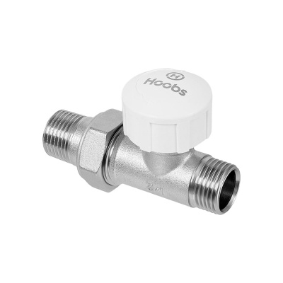Клапан термостатический Hoobs с преднастройкой, прямой 1/2"х1/2"ЕК