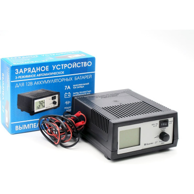 Зарядное устройство Вымпел 27 2045 предназначается для зарядки 12 В аккумуляторных батарей любого типа и емкости