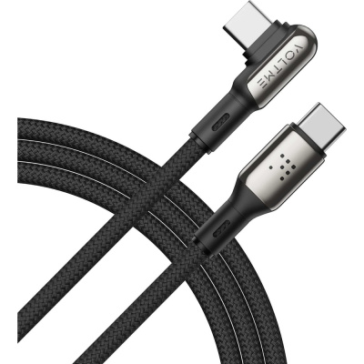 Кабель VOLTME USB2.0 Powerlink Stark CTC USB-С - USB-C, 5A, 100W, 2м, черный, C2072