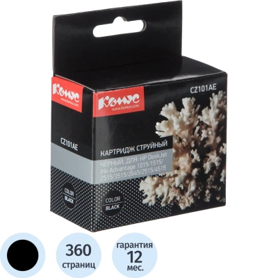 Картридж струйный Комус 650 CZ101AE чер. для DJ Ink Advantage 2515/3515