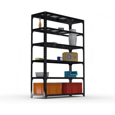Стеллаж Kit Comfort 2400х800х600 мм, 6 полок, черный