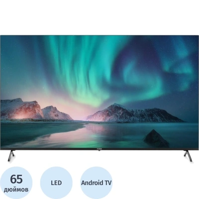 Телевизор Hyundai H-LED65BU7006 Smart Android TV Metal черный