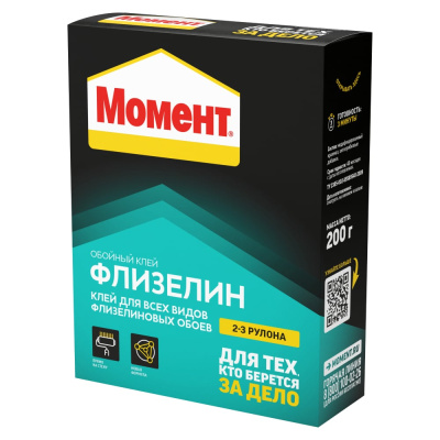 Обойный клей МОМЕНТ Флизелин 200 г