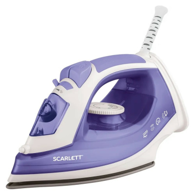 Утюг SCARLETT SC-SI30K44, 2000 Вт, керамическое покрытие, антинакипь, самоочистка, лиловый