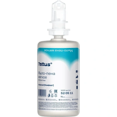 Картридж с жидким мылом Торк/Tellus S4 1л пен.мягк.прозр.520511 д/арт.33068