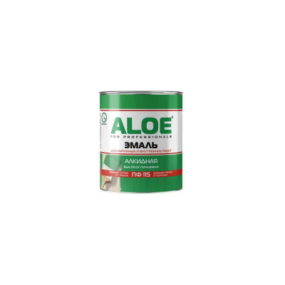 Эмаль алкидная ALOE ПФ-115, изумрудная глянцевая, 20кг