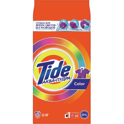 Стиральный порошок автомат 12 кг TIDE (Тайд) "Color", 8001841053356