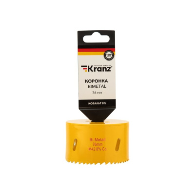 Биметаллическая коронка KRANZ KR-92-0238