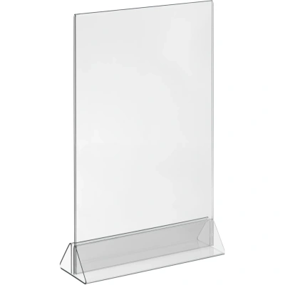 Ценникодержатель настол Комус под меню,треуг.осн.ACR-MENU HOLDER А4,10шт/уп