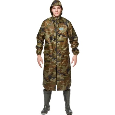 Плащ влагозащитный ПВХ Hunter зл.КМФ 44-46/170-176