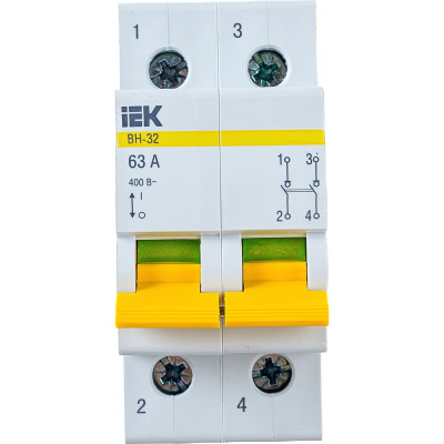Выключатель нагрузки IEK ВН-32 63А/2П ИЭК