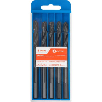 Сверло по металлу Cutop Special, HSS-G, 12 х 151/90 мм (5 шт) 54-962