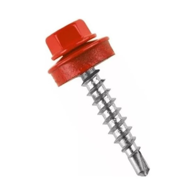 Саморез кровельный СаМат Плюс 4,8х35 RAL 3003 GTF (красный) (25 шт)