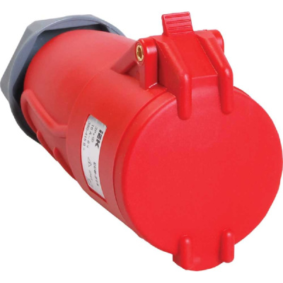 Переносная розетка IEK ССИ-214, 16А-6ч/380-415В, 3Р+РЕ, IP44, MAGNUM