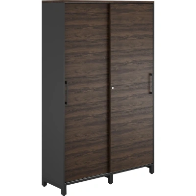 Гардероб - купе Kobor HG-120/60/M 1200x600x1900 Черный муар/Дуб чарльстон