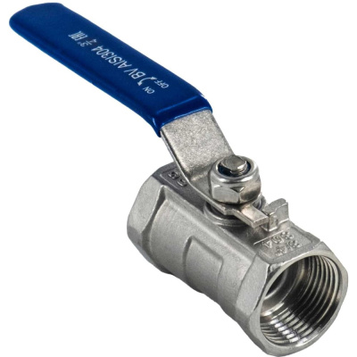 Кран шаровый NEWKEY муфтовый стандартнопроходной нержавеющий 1PC AISI304 DN20 3/4 PN64 NK-BMG20/4