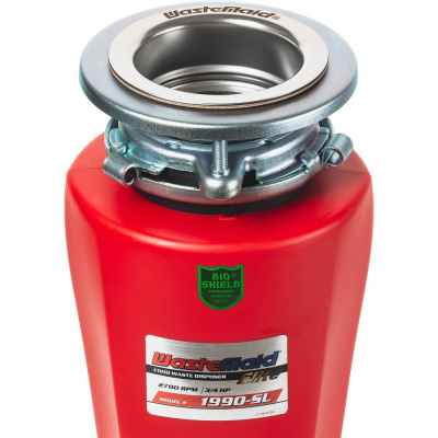 Измельчитель пищевых отходов Bone Crusher Waste Maid Elite 1990-SL Slim Line 3/4 HP, воздушный выключатель, 220 В
