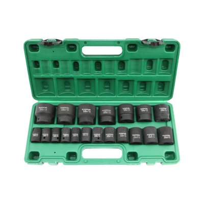 Набор ударных головок дюймовых GARWIN 1/2", 38 мм, 19 пр., 3/8 - 1-1/2 626521-19