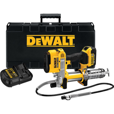 Аккумуляторный смазочный пистолет DEWALT DCGG571M1, 18 В, 690 бар, с АКБ 4 Ач и ЗУ, в кейсе