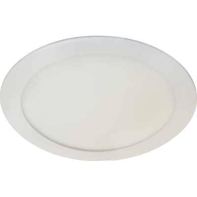 Встраиваемый круглый даунлайт с драйвером Ecola LED downlight 15W 220V 6500K 195x20