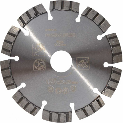 Алмазный диск для резки армированного бетона 125x22.2 мм RAWLPLUG