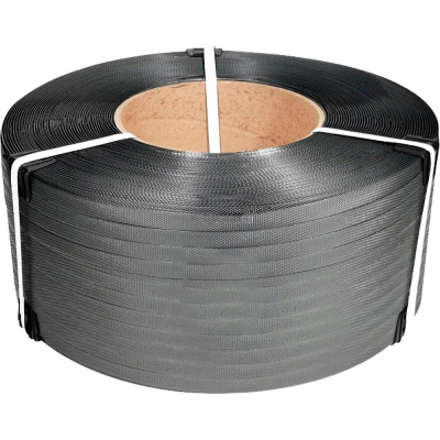 Стреппинг лента ПП, 15x1х1,2км 300кгс, черная Gigant