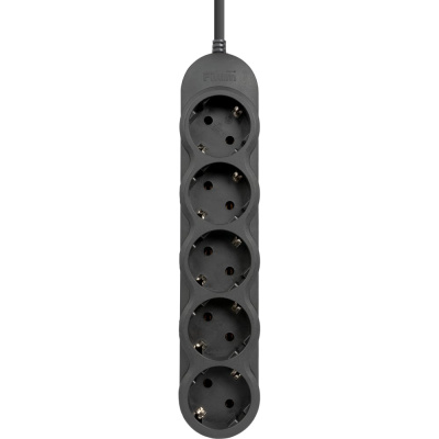 Сетевой фильтр Filum FL-SP3-5-1.8M-BL2-UPS 2500 Вт., 5 розеток, шнур 1.8 м. с вилкой IEC60320 C14, черный, 00-01106157
