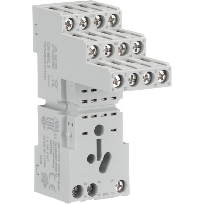 Цоколь ABB CR-M4LS для реле CR-M 2/4ПК, 10 шт
