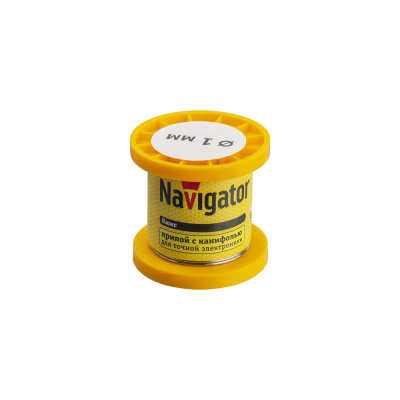 Припой NEM-Pos02-61K-1-K50 ПОС-61 (50 гр; 1 мм; катушка) Navigator