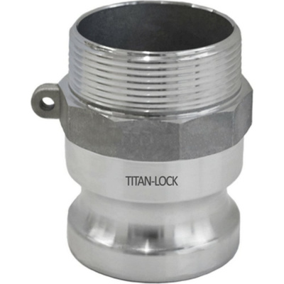 Алюминиевый камлок TITAN LOCK типа F серия EcoLine, ниппель наруж
