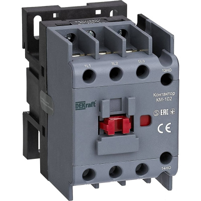 Контактор серии КМ-102 Dekraft3Pноминальный ток - 40 А (AC3