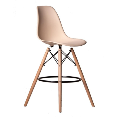Стул барный DERSTUHL 110 Wood Bar, теплый бежевый