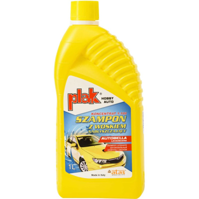Автошампунь с воском для ручной мойки PLAK AUTOBELLA Lavaincera 1 л /12 ЧЗ