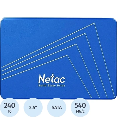 SSD накопитель NeTac N535S 2.5 SATA 240GB (NT01N535S-240G-S3X)