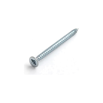 Шуруп для дерева Bohrer 2,5x12, универ., белый, Pz-1, 1000 шт