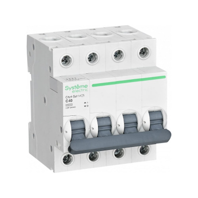 Автоматический выключатель серии City9 Set4-полюсныйноминальный ток 40 Ахарактеристика СIcn = 4.5 кАПрименяется в