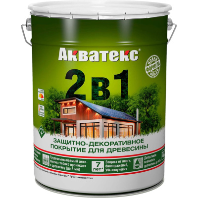 Защитно-декоративное покрытие для дерева АКВАТЕКС