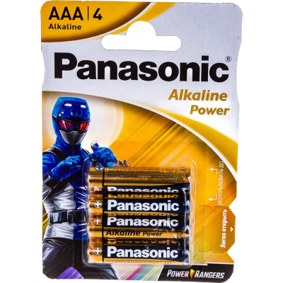 Щелочная батарейка Panasonic LR03 AAA Alkaline 1.5В бл/4