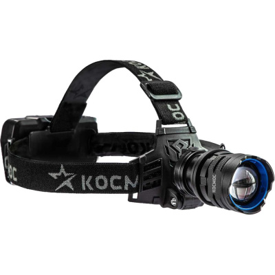 Фонарь налобный аккум. КОСМОС, 10Вт LED/ Laser LED/ Li-ion 18650 3x1200mAh/ алюм./ USB Type-C, KOC854Lit