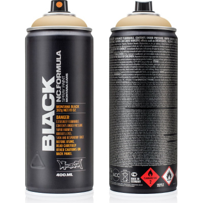 Краска MONTANA BLACK бежевая, 0.4 л 8020 BLK на основе нитрокомбинации с высоким давлением