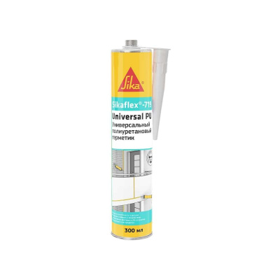 Универсальный эластичный полиуретановый герметик SIKA Flex-719 Universal PU чёрный Картридж 300мл.