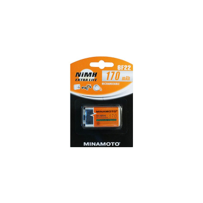 Аккумулятор Minamoto 6F22, 170mAh, 1 Card