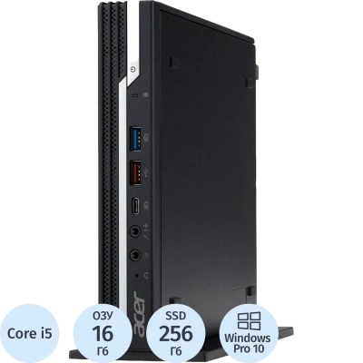 Мини ПК Acer Veriton N4680G (DT.VUSER.02S 16GB) i5-11400T/16Gb/256Gb/W10P