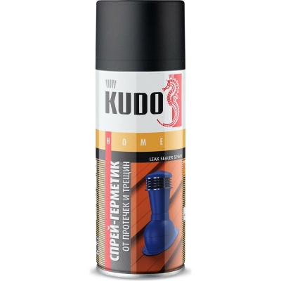 Герметизирующий спрей KUDO черный 520 мл KU-H302 используют для заполнения стыков, швов и трещин