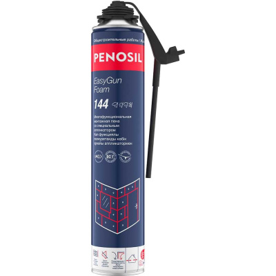 Пена монтажная профессиональная многофункциональная всесезонная Penosil EasyGun Foam 144 750 мл