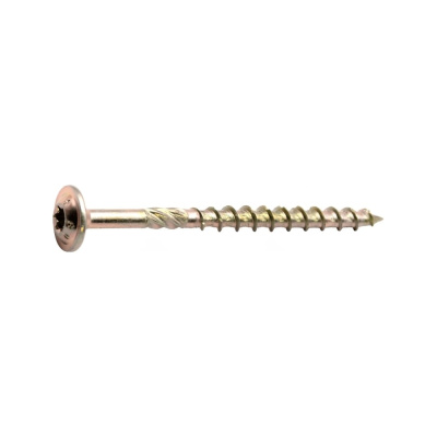 Саморез конструкционный STALMAX LSC-W 6,0х120 c прессшайбой и шлицем TORX (арт. 11997) желтый цинк