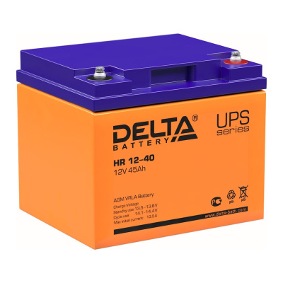 Батарея аккумуляторная Delta HR 12-40 / HR 12-40 L используется в медицинском оборудовании, системах отопления