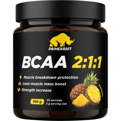 СПП PRIMEKRAFT BCAA 2:1:1 со вкусом ананас, банка 150г