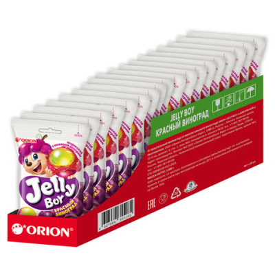 Мармелад жевательный ORION "Jelly Boy" со вкусом красного винограда, 66 г