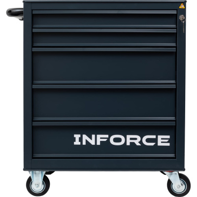 Инструментальная тележка Inforce с 5 ящиками, 755 × 465 × 835 мм